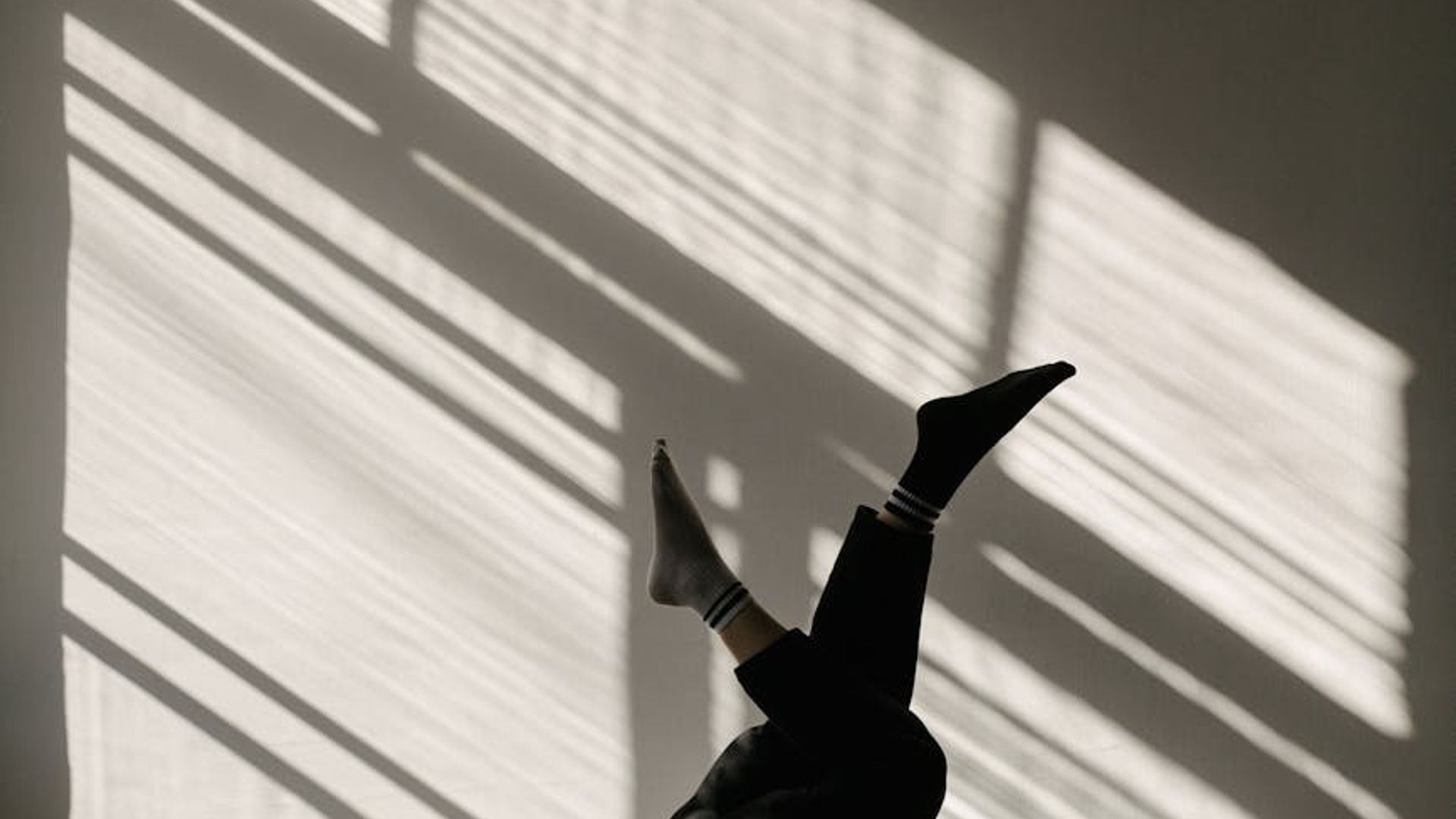 Serene morning light in a minimalist yoga studio